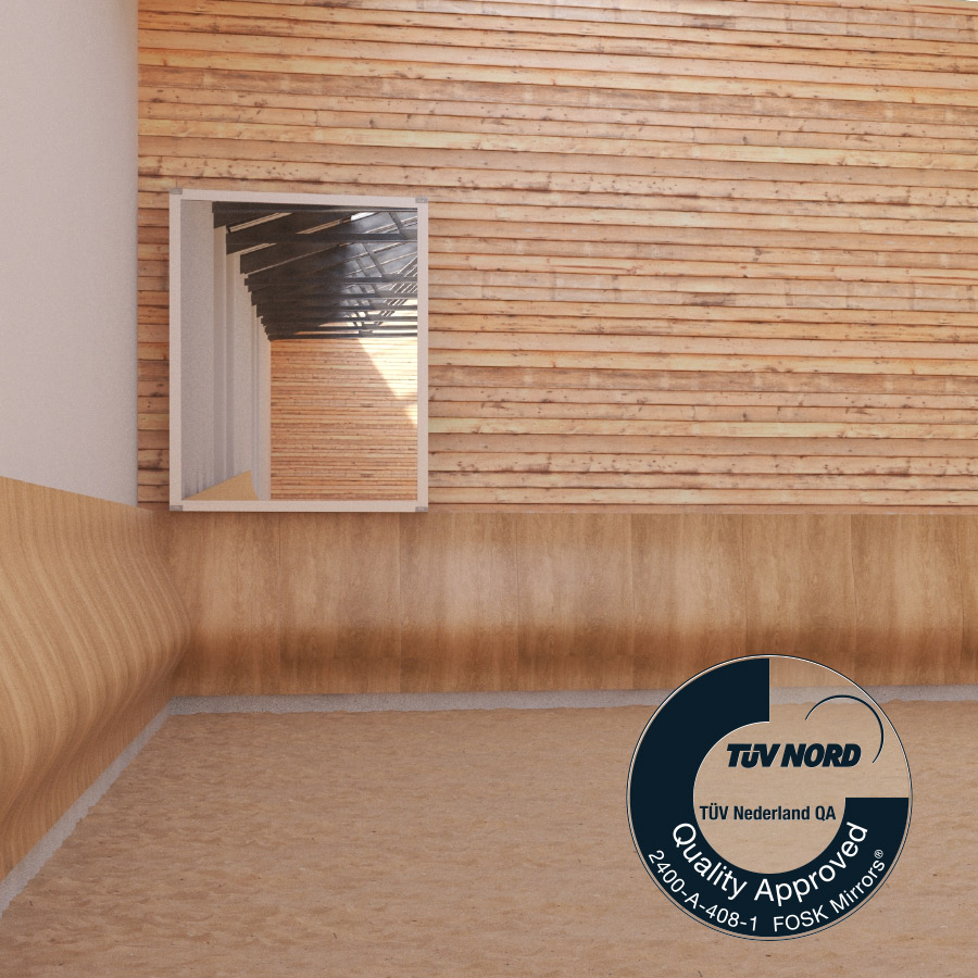 Manegespiegel voor de hoefslag – Easy Fix Supersafe 160 cm