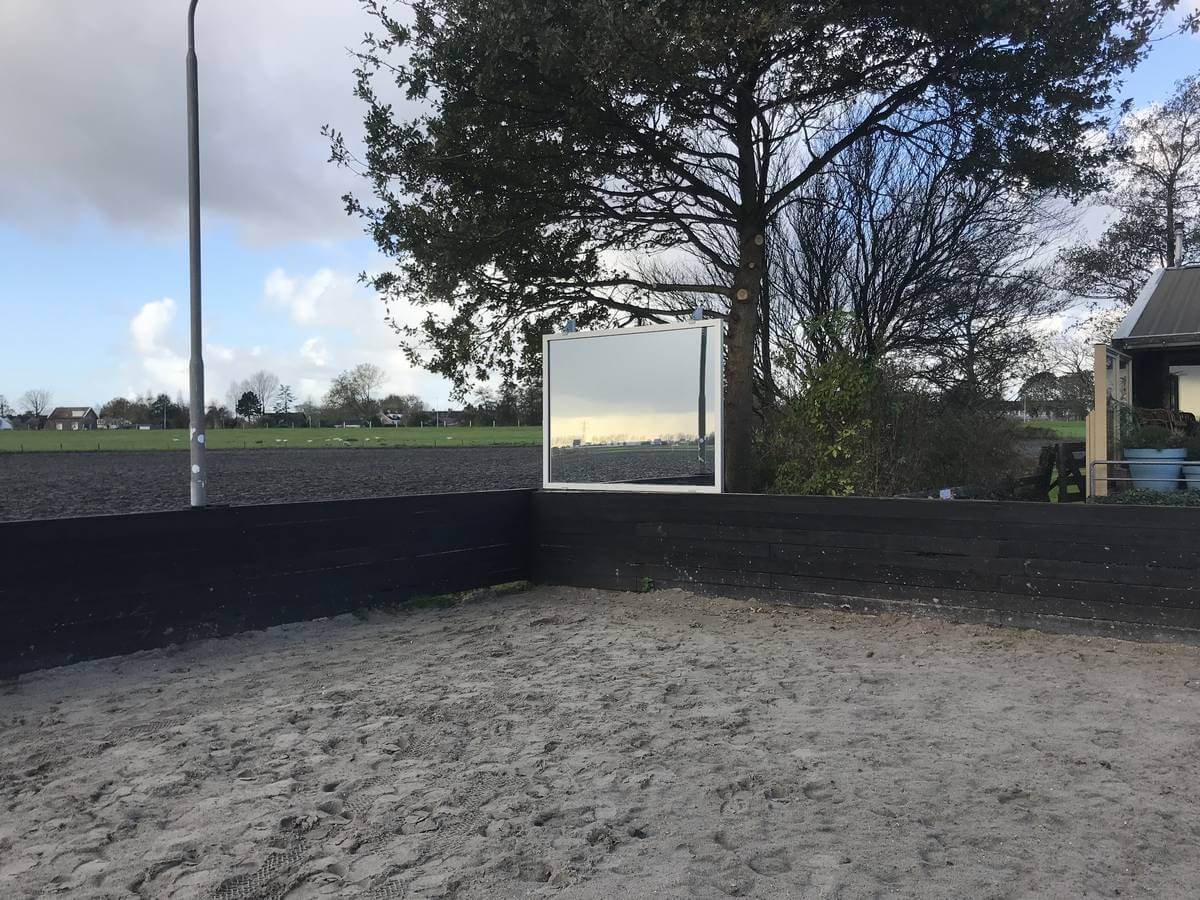 Manegespiegel voor buitenbak – Gelaagd glas 410 cm - Afbeelding 7
