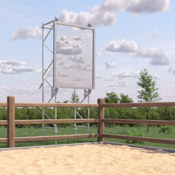 Manegespiegel voor de hoefslag (buiten) – Gelaagd glas 160 cm